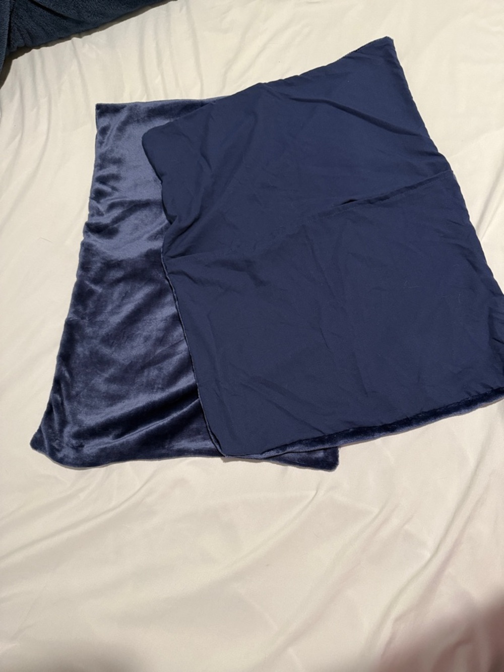 Navy Blue Pillowcase Pair(2) -  Standard Size, Polyester